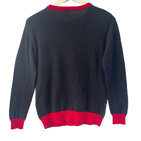 Elf The Movie SANTA OMG I KNOW HIM Ugly Christmas Sweater Size Youth L (14-16) - Picture 2 of 2